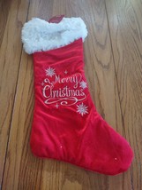 December Home &quot;Merry Christmas&quot; Stocking - Brand New - £19.87 GBP