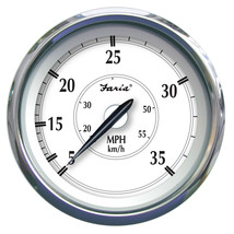 Faria Newport SS 4&quot; Speedometer - 0 to 35 MPH [45008] - £47.87 GBP