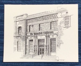 Vintage 1980 Bakersfield Californian Newspaper Notecard Card Building CA... - £4.43 GBP