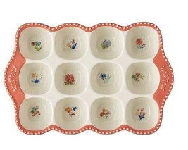 Pioneer Woman ~ BLOOMING BOUQUET ~ Stoneware ~ Egg Holder Dish - $35.00