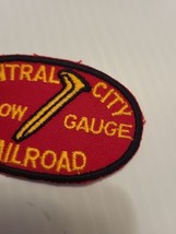 Central City Narrow Gauge Railroad Embroidered Patch Vintage 3 1/4&quot; x 2&quot; Trains - £7.81 GBP