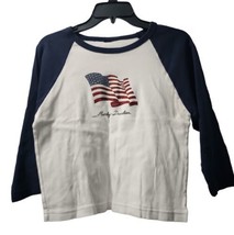 Harley Davidson Concord NC Womens Long Sleeve American Flag Measures A Medium - $7.89