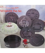 8 Piece Springform Pan Set Non-stick Holiday/Special Occasions Bake Set - $18.42