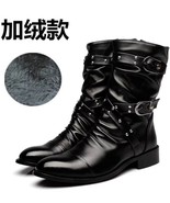 Men&#39;s Punk Mid-calf Boots Korean Style Insulated - $69.99