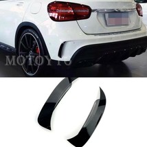 Black Rear Bumper Side Vent Flick Canards for Mercedes X156 GLA250 GLA45 AMG 13+ - £40.77 GBP