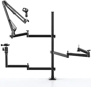 Live Broadcast Boom Arm, Ulanzi Flexible Desk Mount Camera Arm Clamp Web... - $203.99