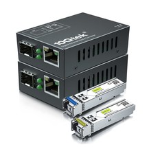[Mini Size] A Pair Of Gigabit Ethernet Bidi Media Converter, Singlemode Single L - £67.85 GBP