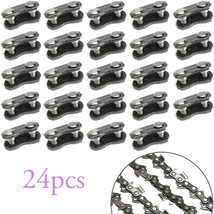 24Pcs 3/8&quot; Chainsaw Chain Link For Oregon Type #72 Repair Preset Straps ... - £15.68 GBP