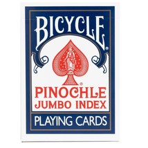Bicycle Pinochle Playing Cards Jumbo Index Red or Blue - £7.10 GBP