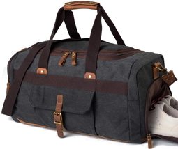 FR Fashion Co. 21&quot; Canvas Duffle Bag with Shoe Compartment - £64.09 GBP+