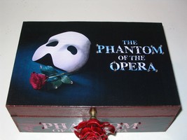 NEW Phantom of the Opera on Broadway Playbill Decoupage Storage Jewelry Box - £55.94 GBP