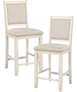2PCS 25.5&quot; Counter Height Bar Stools  Modern Fabric Upholstered Kitchen ... - €169,48 EUR