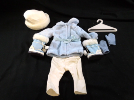 My American Girl Doll SNOW FLURRY Outfit  Hat Coat Pants Boots Mittens Hanger - £26.52 GBP