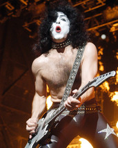 Kiss Paul Stanley Barechested In Concert 16x20 Canvas Giclee - £54.98 GBP