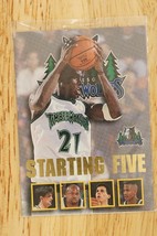 1996-97 NBA Hoops Starting Five Basketball Card Kevin Garnett #16 Timberwolves - £3.33 GBP