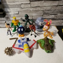 Lot Of Action Figure Toys Flail Ren Aquaman Transformers Mario Bob-omb F... - $7.99