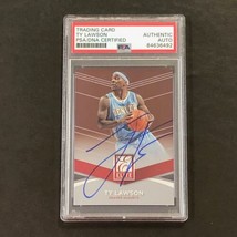 2014-15 Panini Donruss #48 Ty Lawson Signed Card AUTO PSA Slabbed Nuggets - £39.86 GBP