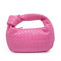 Luxury Zipper Clutch Woven Bags For Women Sliver Zipper Hpink hot sales - £19.97 GBP