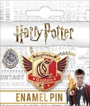Harry Potter Gryffindor Quidditch Captain Logo Metal Enamel Lapel Pin NEW UNUSED - £6.17 GBP