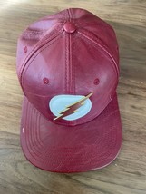 DC Comics The Flash Embroidered Logo Faux Leather Snapback Hat Baseball Cap - £12.02 GBP