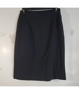 Womans Jones New York Black Worsted Wool Zip Back Skirt Lined Size 8 - £14.61 GBP