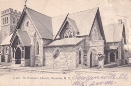 Brewster New York NY St. Andrew&#39;s Church 1907 UDB Bethel CT Postcard E17 - £5.64 GBP