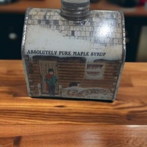 Vintage 1984 Absolutely Pure Maple Syrup Collectible House Shaped Tin GUC - £8.21 GBP