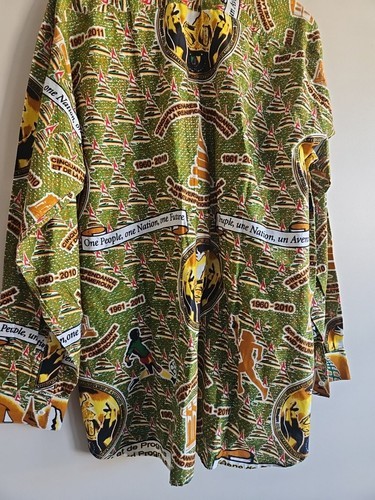 50th Anniversary of Cameroonian Independence/Reunification Button Front Shirt, M Item image 5