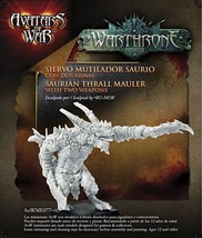 Avatars of War Saurian Thrall Mauler with two weapons aow77 Fantasy 28mm - £25.28 GBP