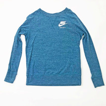 Nike Just Do It Women&#39;s Long sleeve Blue T-Shirt Medium - $14.84