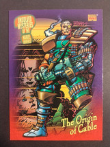 Skybox Trading Card The Origin of Cable #137 Marvel Unsolved Mystery 1993 LP - £3.60 GBP