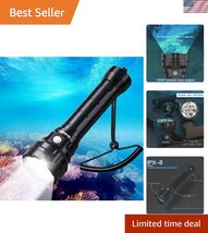 Dive Light Scuba Diving - 13000lm Super Bright Dive Flashlight 150m Wate... - $168.23