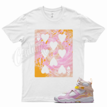 White 8 of HEARTS T Shirt for Air J1 8 GS Arctic Punch Pink 3 Ice Cream 12 1 - £20.31 GBP+