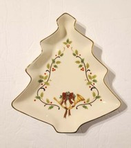 MIKASA Holiday Elegance Fine Porcelain Christmas Tree Candy Dish FK001 NEW  - £11.66 GBP