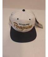Vintage Pittsburgh Penguins Sports Specialties Script NHL Snapback White... - $79.99
