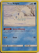 Pokémon TCG Alolan Vulpix Lost Thunder 53/214 Regular Common LP - $3.95