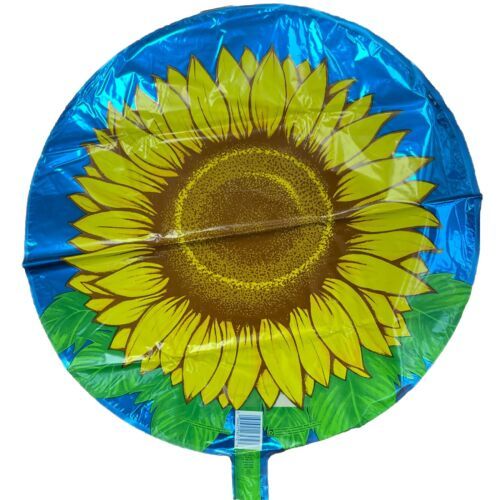 Betallic Vintage 1993 Mylar Balloon Sunflower Round Party 18&quot; Flower Yel... - $8.77