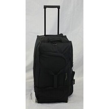 25 Inch Rolling Wheeled Duffel Bag Luggage 5785 Black Wheels Duffelbag 2... - $46.98