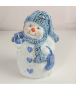 Vintage K&#39;s Collection Glittery Snowman Heart Buttons Holding Presents F... - $268.22 MXN