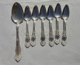 antique Wm Rogers silverplate ORANGE BLOSSOM flatware 7pc SERVING &amp; FRUI... - £50.45 GBP