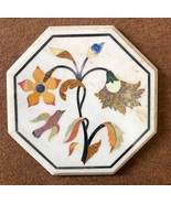 12&quot;  Marble Hand Made Side table petra dura inlay Decor - $943.43 CAD