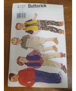 Butterick 6727 SEWING Pattern Uncut Boys Vest Top Shorts Pants Size 2-5 D - $4.95