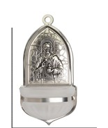 Holy Water Font - The Sacred Heart of Jesus, religious gift, religious home decó - $20.50