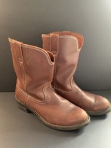 Georgia Farm and Ranch Mens Size 10.5 Brown Leather Pull On Boots - $24.47