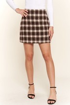 And The Why Full Size Brushed Plaid Mini Skirt - £39.19 GBP