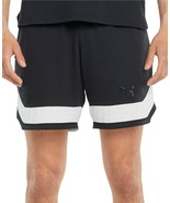 PUMA Mens Activewear Train Vent Moisture-Wicking Colorblocked Shorts,Bla... - £30.74 GBP