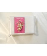 Holiday Lane Gold-Tone Crystal Valentine&#39;s Day Cherub Pin L877 $24 - $200.86 MXN