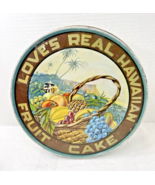 Advertising Memorabilia RARE 1927 Love's Fruit Cake Tin Honolulu Hawaii ... - $94.05