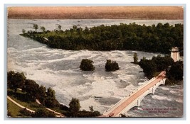Capra Isola Ponte Antenna Vista Niagara Falls New York Ny 1923 DB Cartolina U2 - £3.16 GBP