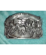 Vtg 1984 Commemorative American Fire Fighter Belt Buckle Arroyo Grande  Co - $281.90 MXN